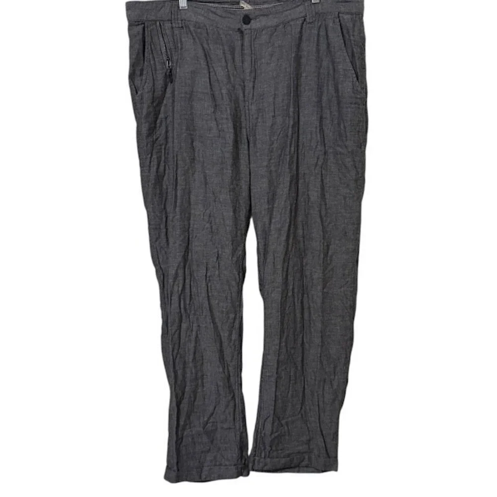 Carbon 2 Cobalt‎ Heather Blue Lightweight Flannel Cotton Chino Pants Mens 40